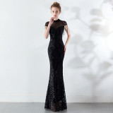 Plus Size Women Sequin Formal Party Evening Dress