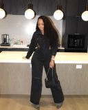 Casual Stretch Fashion Denim Jumpsuit