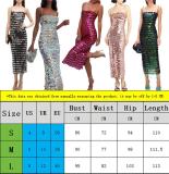 Spring Summer Style Fashionable And Sexy Women's Sequined Irregular Dress