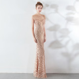Plus Size Women Sequin Formal Party Evening Dress