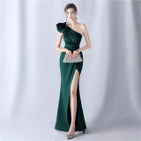 Flower Evening Dress Wedding Formal Party Gown