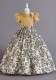 Children's Clothing Chiffon Retro Pattern Children's Dress Girl Wprincess Dress