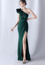 Flower Evening Dress Wedding Formal Party Gown