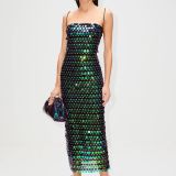 Spring Summer Style Fashionable And Sexy Women's Sequined Irregular Dress