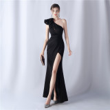 Flower Evening Dress Wedding Formal Party Gown
