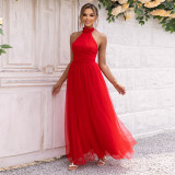 Women Summer Backless Bell Bottom Skirt