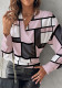 Women Long Sleeve V-Neck Printed Shirt