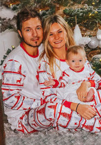 Christmas Parent-Child Clothing Autumn Clothing Round Neck Long-Sleeved Family Home Clothes Set