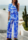 Women's Spring Summer Chic Printed Short Sleeve Lounge Wear