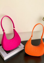 Solid Color Chic Women's Bag Trendy Summer Pattern Underarm Bag Casual Shoulder Handbag Solid Color Chic Women's Bag Trendy Summer Pattern Underarm Bag Casual Shoulder Handbag