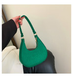 Solid Color Chic Women's Bag Trendy Summer Pattern Underarm Bag Casual Shoulder Handbag