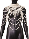 Pearl Body Vest Accessories Body Chain