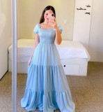 Women Off Shoulder Floral Off Shoulder Solid Dress