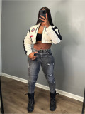 Women Stretch Ripped Denim Pants