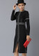 Women knitting Basic Bodycon Sweater Dress