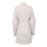 Women French Long Sleeve Vintage Dress