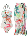 Digital Printed Two Piece Bikini Swimsuit For Women