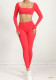 Winter Tight Fitting Square Neck Yoga Suit Outdoor Running Quick-Drying Sports Long Sleeve Fitness Two-Piece Pants Set