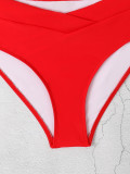 Women Sexy Solid Two Pieces Bikini Swimwear