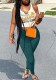 Women's Sexy Fashion Printed Vest Solid Pants Two Piece Set