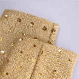 Autumn And Winter Women's Pocket Embroidered Sequined Jacket