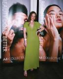 Women Casual Turndown Collar V-neck Ribbed Knitting Maxi Dress