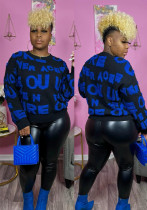 Women's Clothing Winter and Spring Street Trend Fashion Round Neck Knitting Sweater