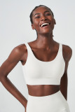 Plus Size Deep U Back Sports Bra Women's Shockproof One Cup Fitness Yoga Bra Vest