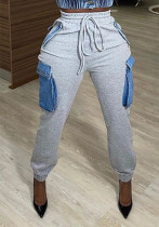 Women's Casual Trousers Street Fashion Style Large Pockets High Waist Cargo Pants Women's Casual Trousers Street Fashion Style Large Pockets High Waist Cargo Pants