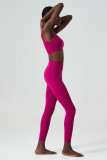 Autumn and winter breathing deep u back sports bra long pants yoga wear women's sports fitness wear two-piece set