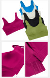 Autumn and winter breathing deep u back sports bra long pants yoga wear women's sports fitness wear two-piece set