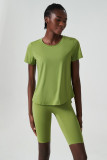 Short Sleeve Yoga Suit for Women Summer Plus Size Stretch Two Piece Fitness Shorts set Quick Drying Sports Wear