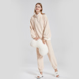 autumn and winter outdoor wear pullover couple home clothesvelvet pajamas for men and women