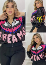 Women's Fashion Chic Career Long Sleeve Slim Fit Shiny Jacket Women's Fashion Chic Career Long Sleeve Slim Fit Shiny Jacket