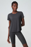 Short Sleeve Yoga Suit for Women Summer Plus Size Stretch Two Piece Fitness Shorts set Quick Drying Sports Wear