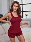 Homewear set women's spring and summer camisole shorts pajamas for women