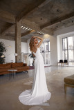 Summer Women's Sexy Straps Sequin Slit Low Back Solid Color Dress