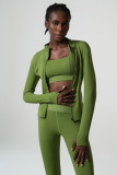 Classic Yoga Wear Set for Women Plus Size Women's Sportswear Three-Piece Fitness Wear Set