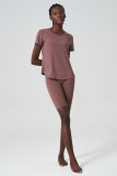 Short Sleeve Yoga Suit for Women Summer Plus Size Stretch Two Piece Fitness Shorts set Quick Drying Sports Wear