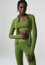 Classic Yoga Wear Set for Women Plus Size Women's Sportswear Three-Piece Fitness Wear Set Classic Yoga Wear Set for Women Plus Size Women's Sportswear Three-Piece Fitness Wear Set