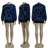 Women's Clothing Winter and Spring Street Trend Fashion Round Neck Knitting Sweater