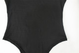 Women High Neck Long Sleeve Mesh Patchwork Stretch Sexy Bodysuit