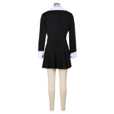 Women Blazer and pleated skirt two-piece set