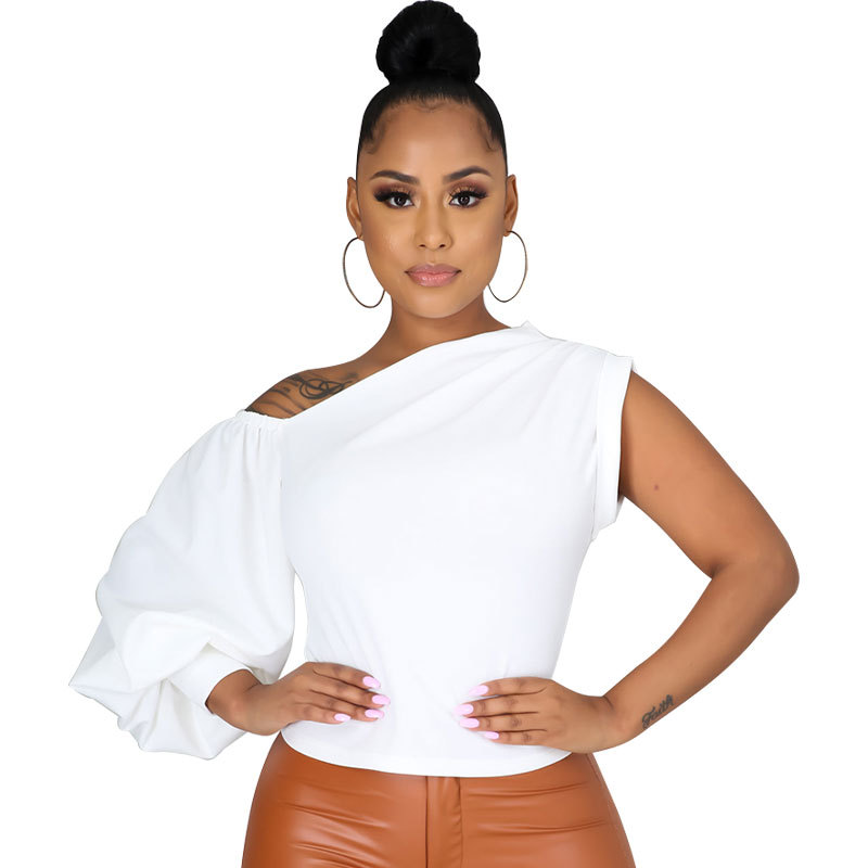 Irregular T-Shirt Top for Summer Casual Wear