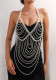 Accessories Summer Pearl Shoulder Chain Bra Chain Tassel Multi-Layer Necklace Belt Body Chain