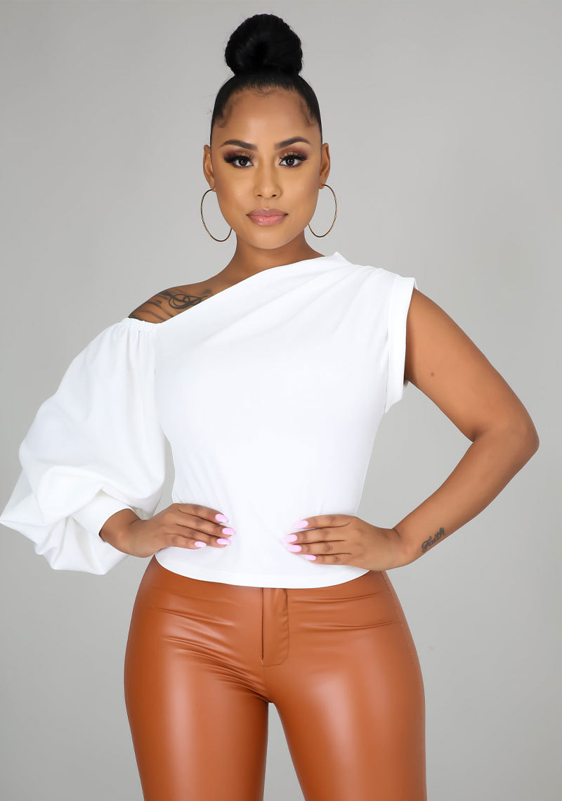 Irregular T-Shirt Top for Summer Casual Wear