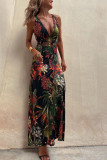 Women Sexy Printed Strap Holidays Dress