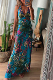 Women Sexy Printed Strap Holidays Dress