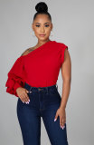 Women's Summer Fashion T-Shirts Irregular Tops Clothing