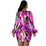 Stylish Sequin Sexy Bodycon Women Party Dress